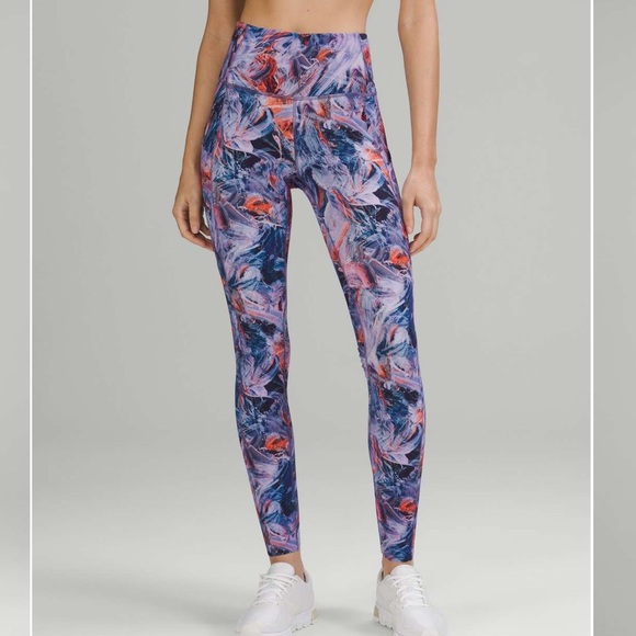 lululemon athletica Pants - 79. Lululemon Fast & Free Brushed Fabric HR Tight 28” Atmospheric Purple Multi